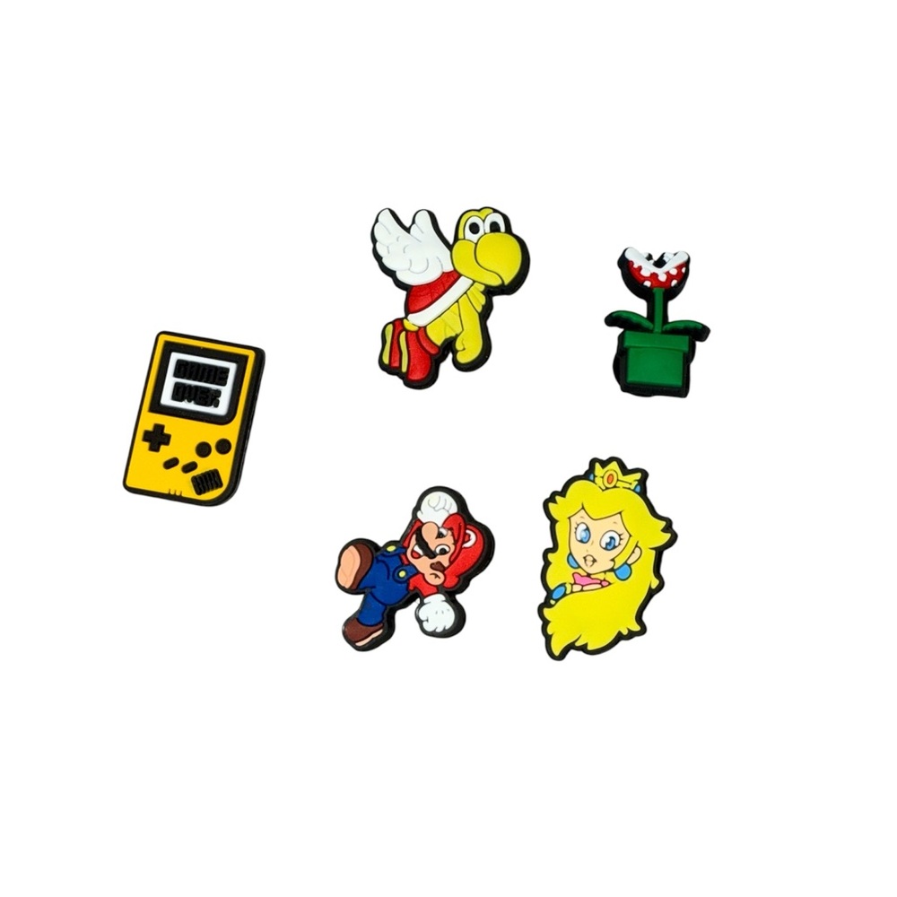 Mario Video Game Croc Charms